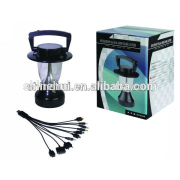 solar led lantern with step-up transformer, solar potable lantern for camping